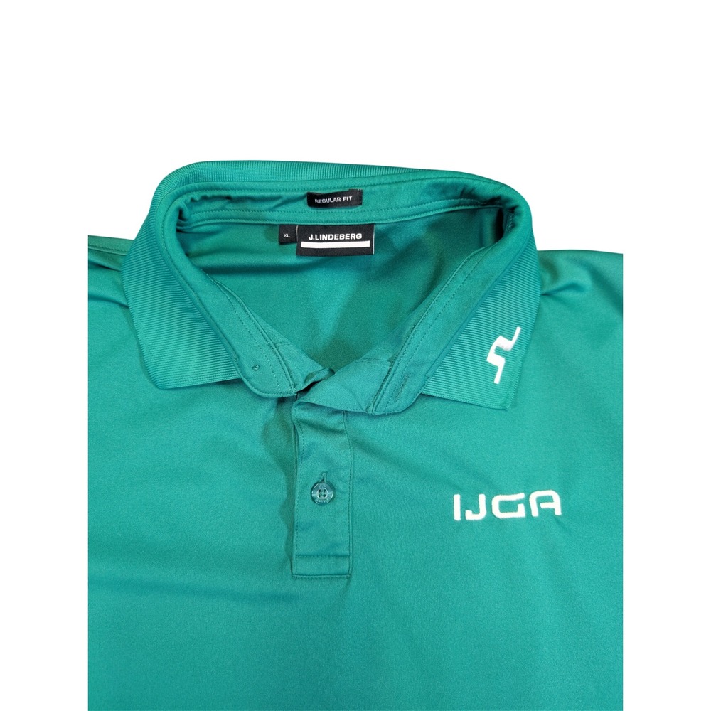 J.Lindeberg Mens Regular Fit Short Sleeve Green Polo Shirt Size XL